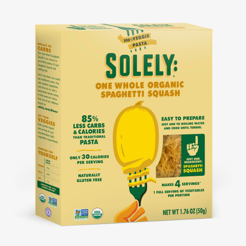 Solely’s 5-Minute Spaghetti Squash Pasta, Fruit Snacks to be Available at Whole Foods Markets