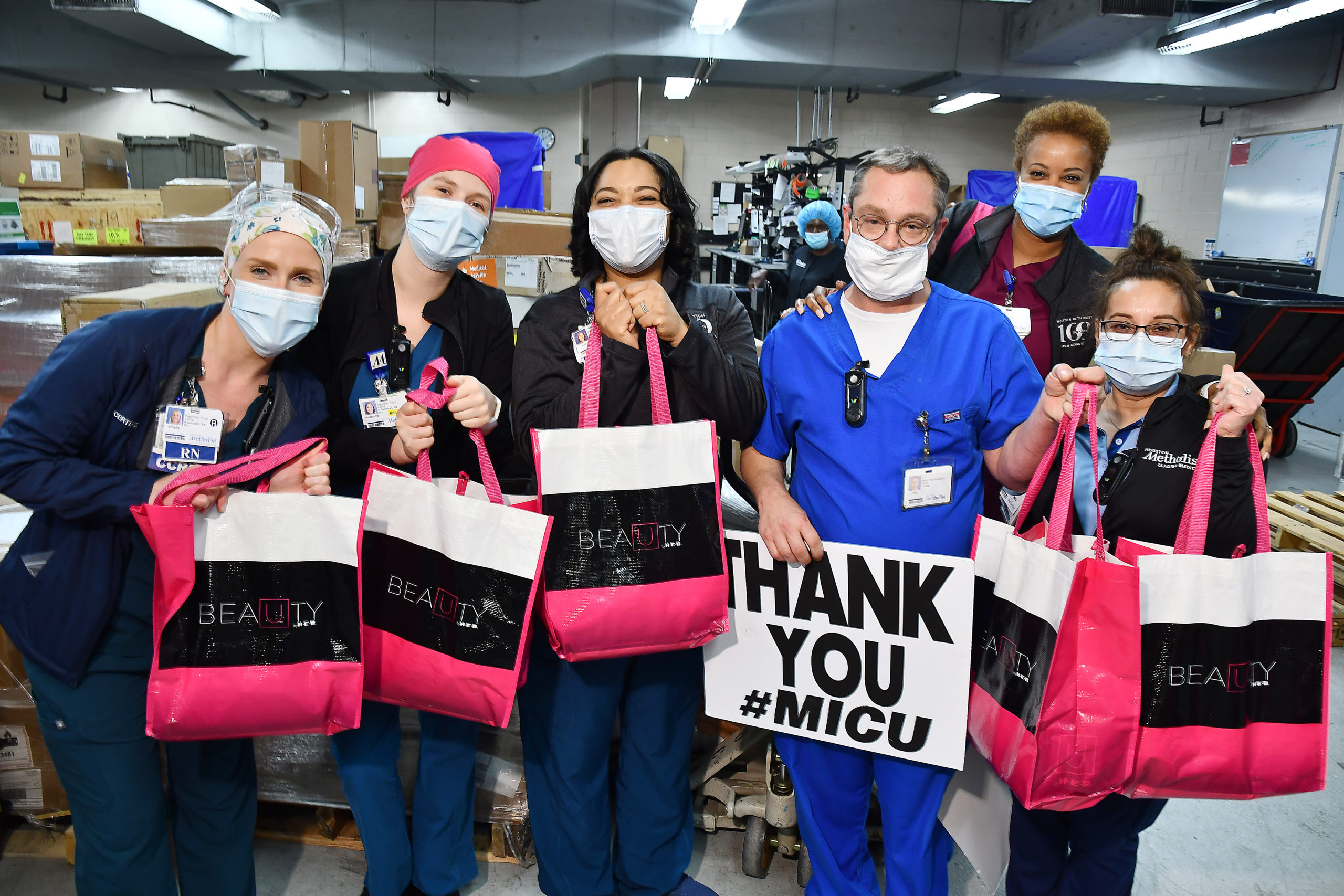 H-E-B Surprises Hospital Workers Across Texas with Gift Bags of Beauty Essentials