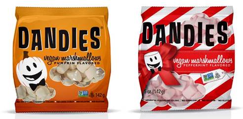 Dandie’s Pumpkin and Peppermint Plant-Based Marshmallows Now Available