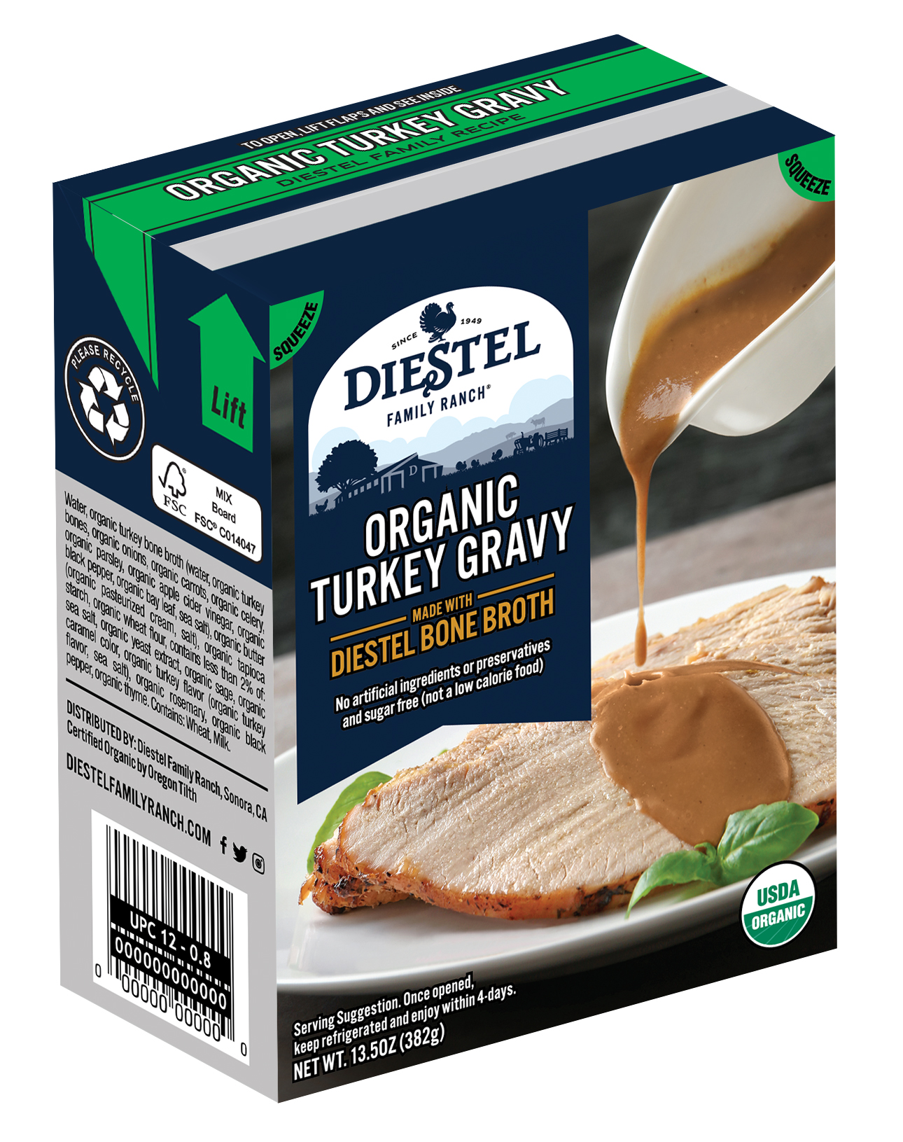 Diestel Family Ranch’s New Organic Turkey Gravy